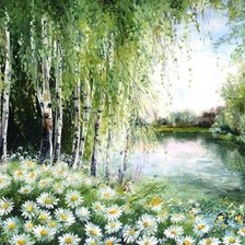 Схема вышивки «Ромашковая Русь»