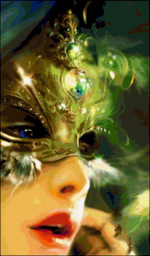 зеленая маска - предпросмотр