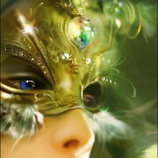 зеленая маска