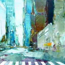 Схема вышивки «Улицы Нью-Йорка.»