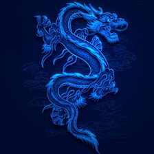 Схема вышивки «дракон»