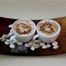 Схема вышивки «кофе»