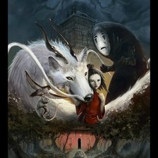 Схема вышивки «унесеные призракоми»