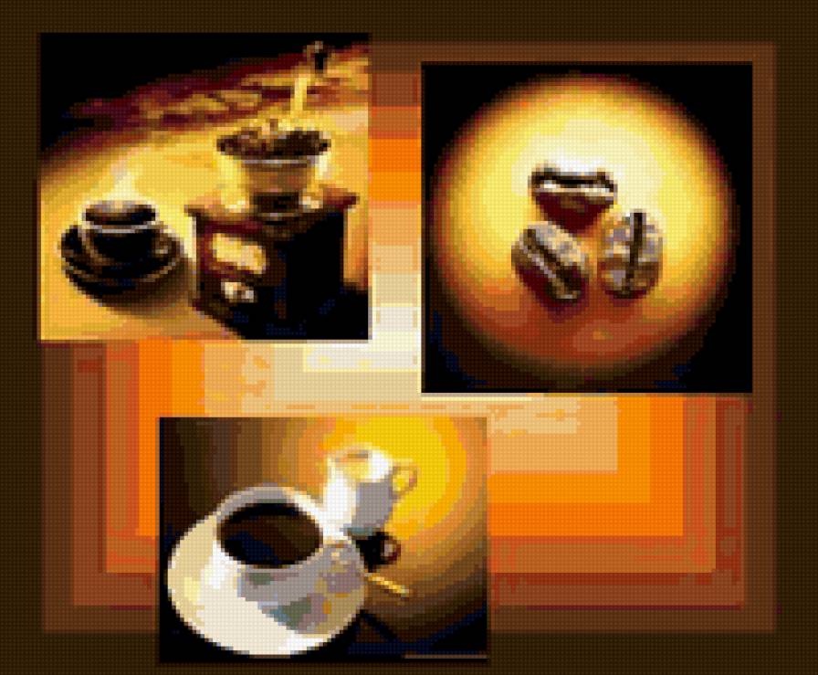 Триптих кофе - триптих, кофе - предпросмотр
