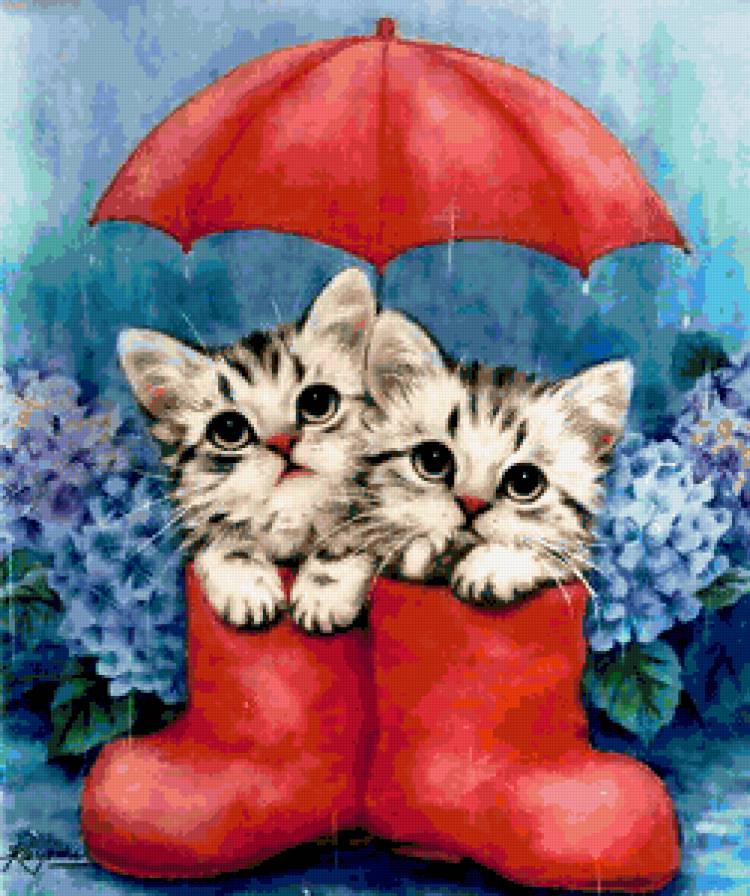 В один дождливый день - кошка - предпросмотр