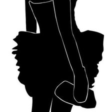 Схема вышивки «Девушка»