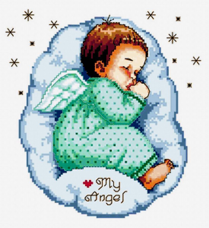 ребёнок - ангелочек, ребенок, сон - предпросмотр