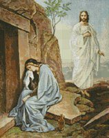 Схема вышивки «плачещата Магдалена»