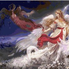 Схема вышивки «нощен ангел»