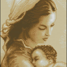 Схема вышивки «мама»