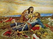 Схема вышивки «битката при косово поле»