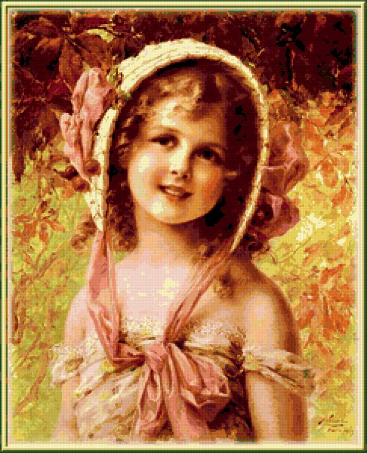 нежный девичий портрет - дети, портрет, женские образы - предпросмотр