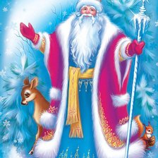 Схема вышивки «Дед Мороз»