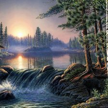 Схема вышивки «водопад»