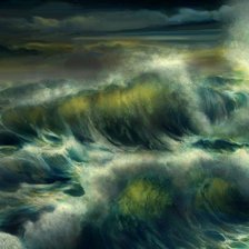 Схема вышивки «шторм»