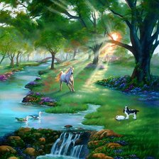 Схема вышивки «в лесу»