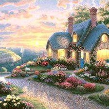 Схема вышивки «Маяк»