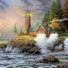 Схема вышивки «Маяк»