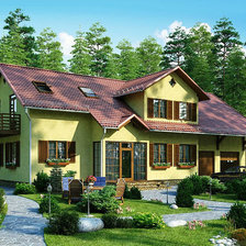 Схема вышивки «Дом моей мечты»