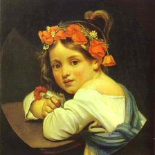 Схема вышивки «ДЕВОЧКА С МАКАМИ»