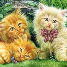 Схема вышивки «Котятки»