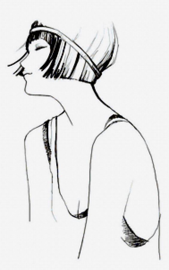 Девушка - девушка, силуэт - предпросмотр