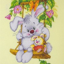 Схема вышивки «Зайка»