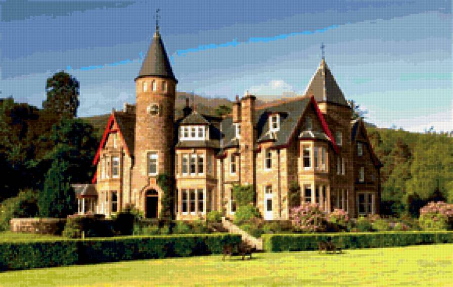 замки мира - усадьба, замок, замки мира, дворец, дворцы, особняк, скверик - предпросмотр