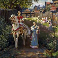 Схема вышивки «Русская миниатюра»