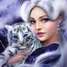 Схема вышивки «девушка»