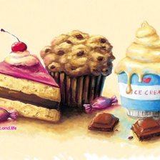 Схема вышивки «Десерт»