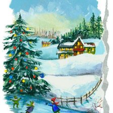 Схема вышивки «Зима»