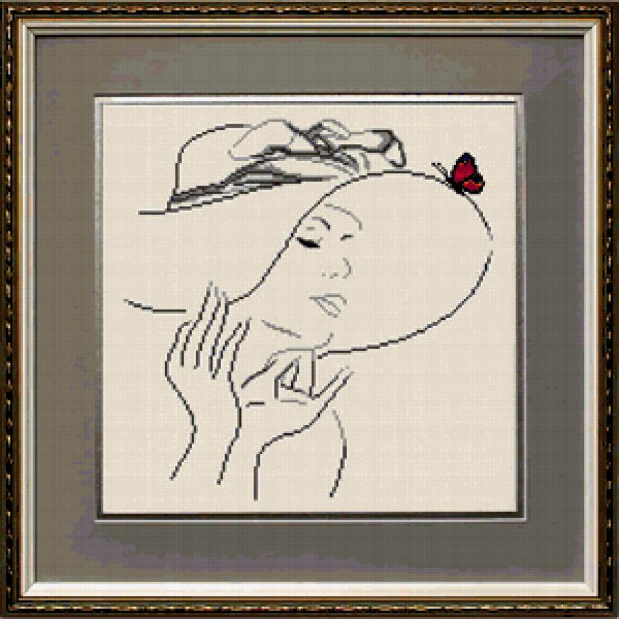 Девушка - девушка, силуэт - предпросмотр