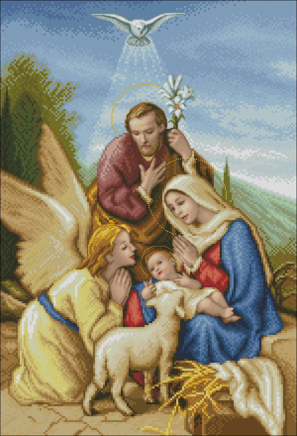 Мария и младенец - младенец, икона, иисус, мария, ангел - оригинал