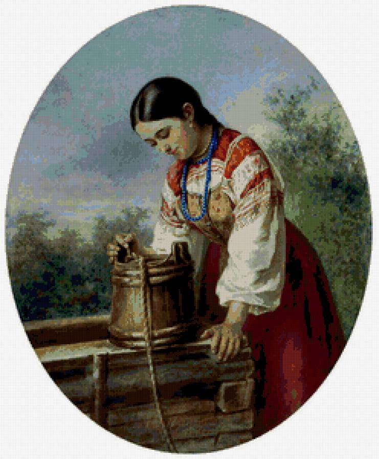 Стрелковский А.И. - девушка, женские образы, портрет - предпросмотр