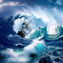 Схема вышивки «на волнах»