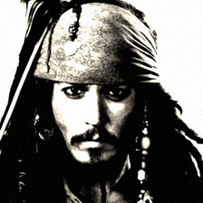 Схема вышивки «Джонни Дэпп»