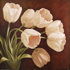 Схема вышивки «тюльпаны»