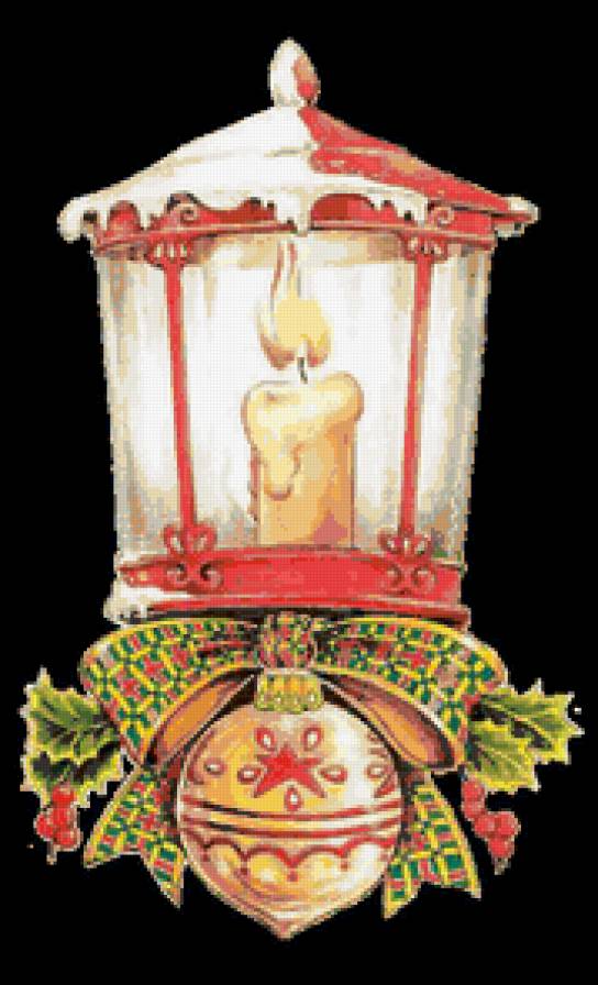 Рождественский фонарь - снег, зима, фонарь - предпросмотр