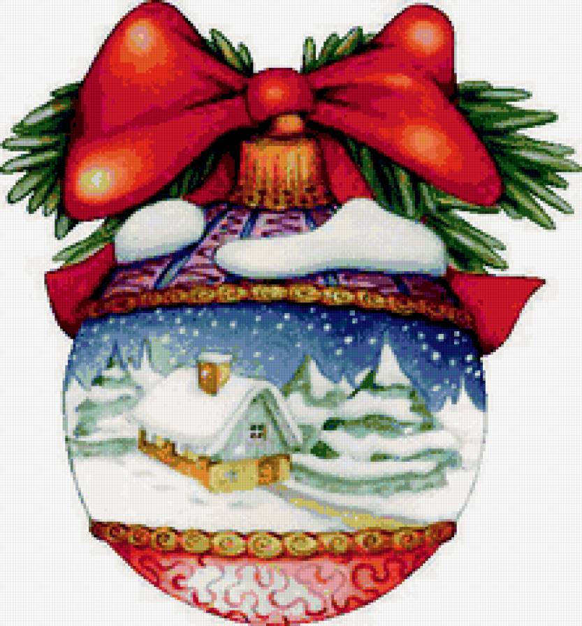 №182329 - игрушка, зима, шар, рождество - предпросмотр