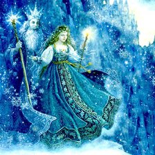 Схема вышивки «зима»