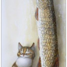 Схема вышивки «Кот»