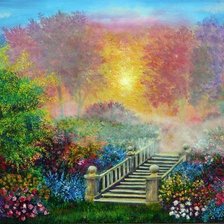 Схема вышивки «Рассвет»