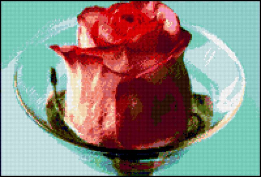 Роза в бокале - цветы, природа, флора.розы.натюрморт, букет - предпросмотр