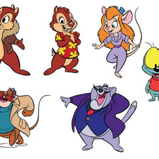 Схема вышивки «чип и дейл»