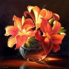 Схема вышивки «лилии»