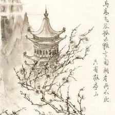 Схема вышивки «сакура»