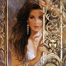 Схема вышивки «девушка»