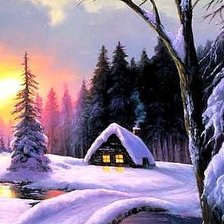 Схема вышивки «снег»