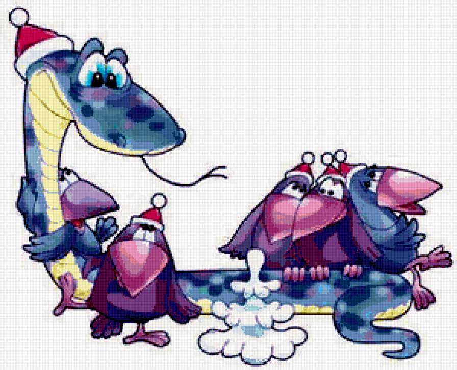 Год змеи 1 - новый год, змея - предпросмотр